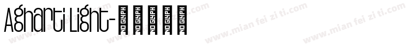 Agharti Light字体转换